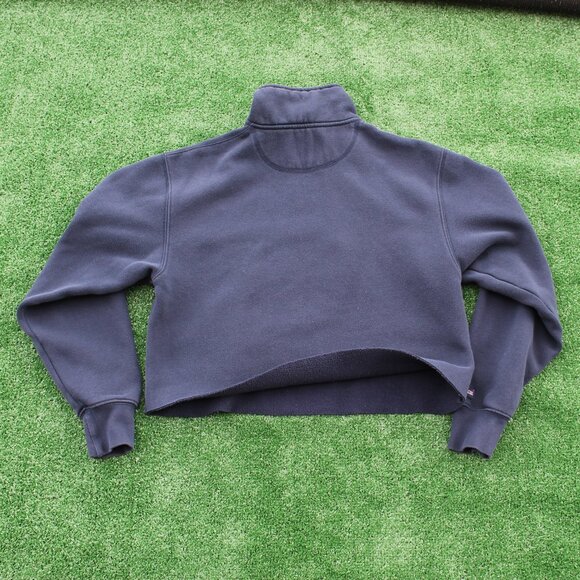 💙Penn State 1855 Navy Blue Quarter Zip cropped sweatshirt - Picture 2 of 8